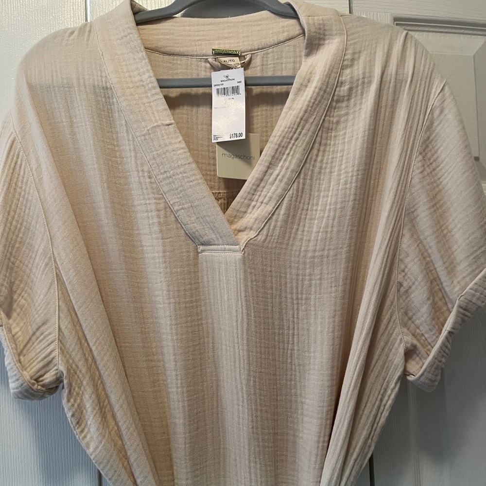 Incredibly soft NWT Magaschoni Organic Cotton Dress. XL. - Picture 2 of 5